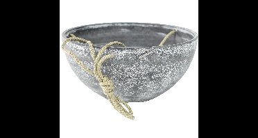 Ter Steege Plantenpot - hangend - betongrijs - kunststof - 35 x 17 cm
