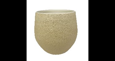 Ter Steege Plantenpot - moderne look - beige - 31 x 28 cm