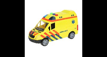 Toi-Toys Ambulance - speelgoed auto - frictie - licht en geluid