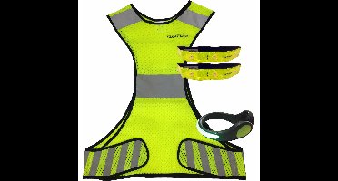 Tunturi Hardloop verlichting set - Running verlichting - LED - 4 delig