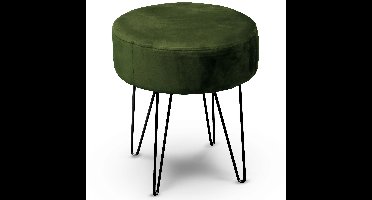 Unique Living Kruk Davy - velvet - groen - metaal/stof - 35x40 cm