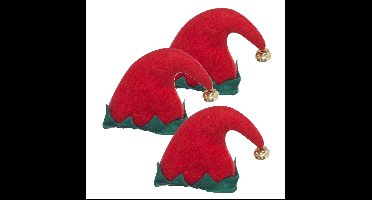 Verkleed haarband Mini elfenmuts - 5x - diadeem - vilt - kerst accessoires