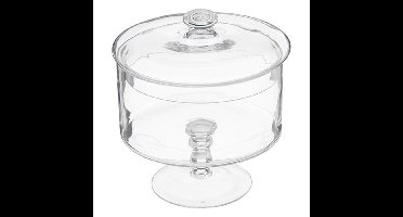 Voorraadpot - voor gebak - 1,8 liter - glas - met deksel