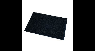 Wicotex Deurmat - 3x stuks - droogloopmat - zwart - 60 x 40 cm