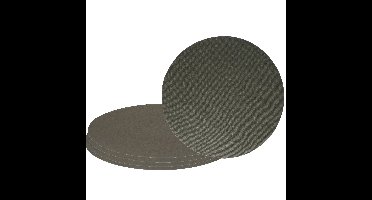 Wicotex Placemats Uni - 8x - donker grijs - 38cm - Teflon coating