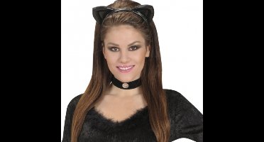 Widmann Verkleed diadeem katten oren - poes/kat oortjes - Carnaval