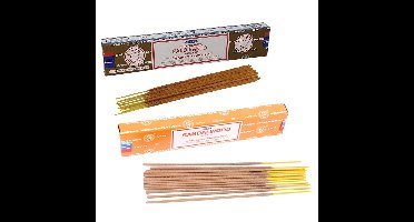 Wierook cadeau set - 2x geurstokjes - Palo Santo en Sandelhout