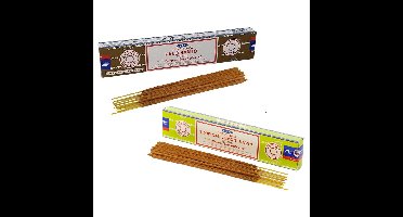Wierook cadeaus set - 2x geurstokjes - Palo Santo en Citroengras