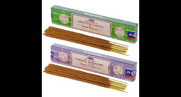 Wierook cadeauset - 2xgeurstokjes - Patchouli en Lavendel