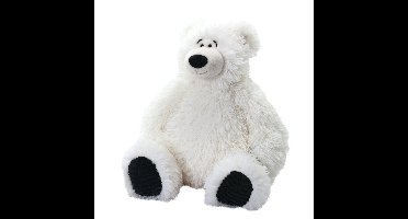 Wild Republic knuffel ijsbeer - wit - 40 cm - zittend - pluche