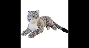 Wild Republic Pluche sneeuw luipaard knuffel - groot - 76 cm
