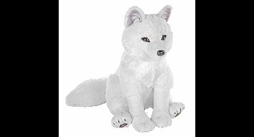 Wild Republic poolvos knuffel - pluche - wit - 30 cm - zittend
