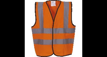 Yoko Veiligheidshesje / vestje kinderen - oranje - maat S - met reflectie
