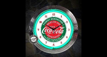 Coca-Cola Evergreen Thirst Quenching Neonklok 38 cm