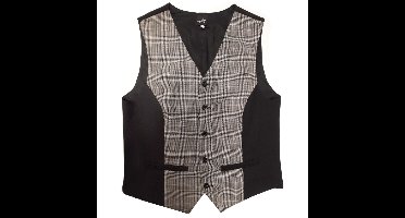 Gilet Black Alabama Check-S | 21% korting