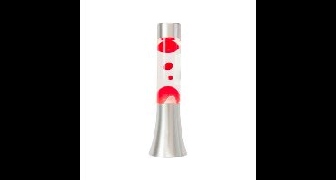 Moederdag cadeau - Fisura Mini Lava Lamp - Transparant En Rood