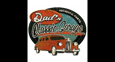 Dad's Classic Garage Retro Zwaar Metalen Bord 50 x 42 cm | 30% korting