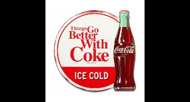 Coca-Cola Things Go Better With Coke Metalen Bord - 46 x 46cm