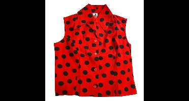 Top Polka Red / Black-42 (NL)/ 14 (UK) | 42% korting