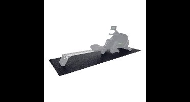 Tunturi Roeitrainer mat - Vloerbeschermmat - 227 x 90 x 0,4 cm - Zwart