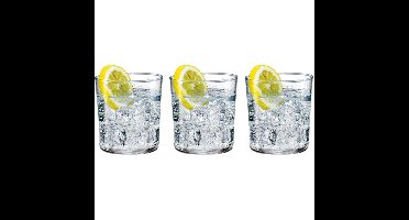Bormioli Rocco Drinkglazen Bodega - 3x stuks - transparant - 370 ml - Waterglazem/sapglas