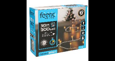 Kerstverlichting - warm wit - 30 meter - 300 led lampjes - transparant snoer