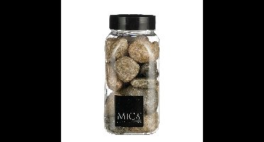 Mica Decorations decoratie stenen - 650ml - groot - beige mix - hobby steentjes