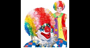 Pruik Clown - Gekleurd - clownspruik voor volwassenen - Carnaval