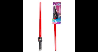 Toi-toys Lichtzwaard - rood - 62 cm - kunststof - uitschuifbaar - licht en geluid