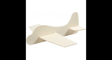 Vliegtuig van hout - 21.5 x 25.5 cm - bouwpakket - Hobby materialen knutselen - speelgoed