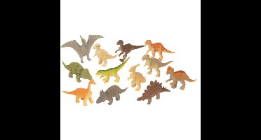 Wild Republic Dino Speelset - 12-delige plastic dierenfiguren