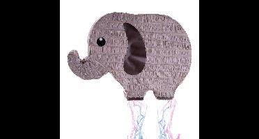Funny Fashion Pinata - papier - Olifant thema - 43 x 30 cm - Feestartikelen verjaardag