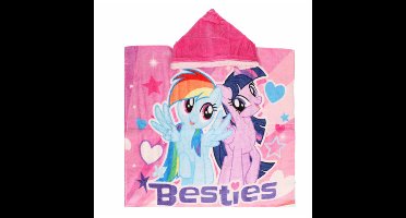 My Little Pony Besties - badcape met roze capuchon