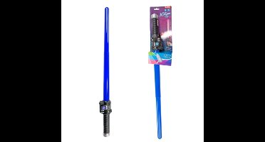 Toi-toys Lichtzwaard - blauw - 62 cm - kunststof - uitschuifbaar - licht en geluid
