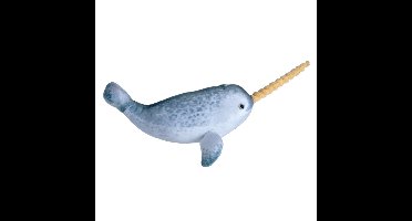 Wild Republic Narwal walvis knuffel - 35 cm - pluche - knuffeldier