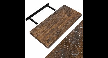 Wandplank Zwevend Donkere Eik MDF 50x23x3,8cm