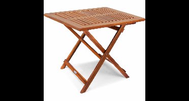Bijzettafel Acaciahout 70x70x73cm Inklapbaar