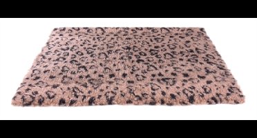 VETBED PRINT HART / LUIPAARDPRINT BEIGE / ZWART GERECYCLED 50X75 CM