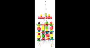 HAPPY PET SPEELGOED BLOCK N BEADS PAPEGAAI 45X16 CM