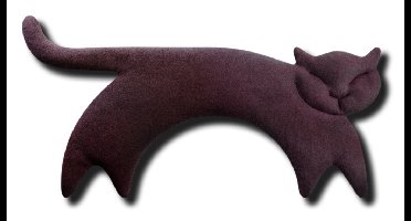 Leschi Verwarmingskussen Clara de Kat - Aubergine