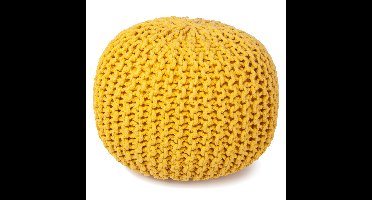 Bundy poef geel Ø40cm H32cm