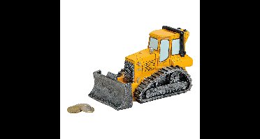 Spaarpot bulldozer van poly, B17 x D8 x H11 cm