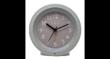 Tafelwekker 10,5 cm x 3,6 cm - geruisloos - verlichte wijzerplaat - NeXtime "Circle"