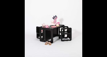 Montessori tafel om te spenen en set van 2 stoelen
