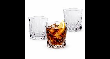 Cosy Moments Drinkglazen Havana - 3x stuks - 330 ml - transparant - glas - waterglazen