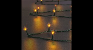 Kerstverlichting - warm wit - 20 meter - 200 led lampjes - zwart snoer - solar