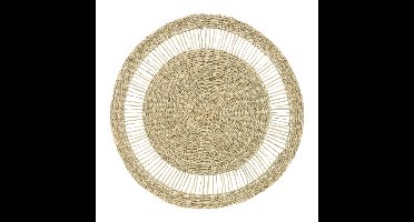 Secret de Gourmet Tafel Placemat - zeegras naturel - rond - 38 cm - Onderleggers