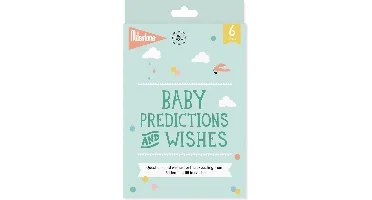 Milestone Babyshower Wishes - Invulkaarten (Engelstalig)