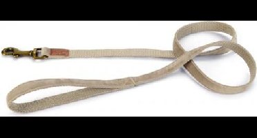Designed by Lotte Velura hondenriem - fluweel, grijs, 120 cm × 20 mm