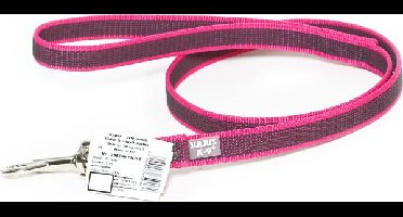Antislip hondenriem - 20 mm × 1 m, met handvat, blauw